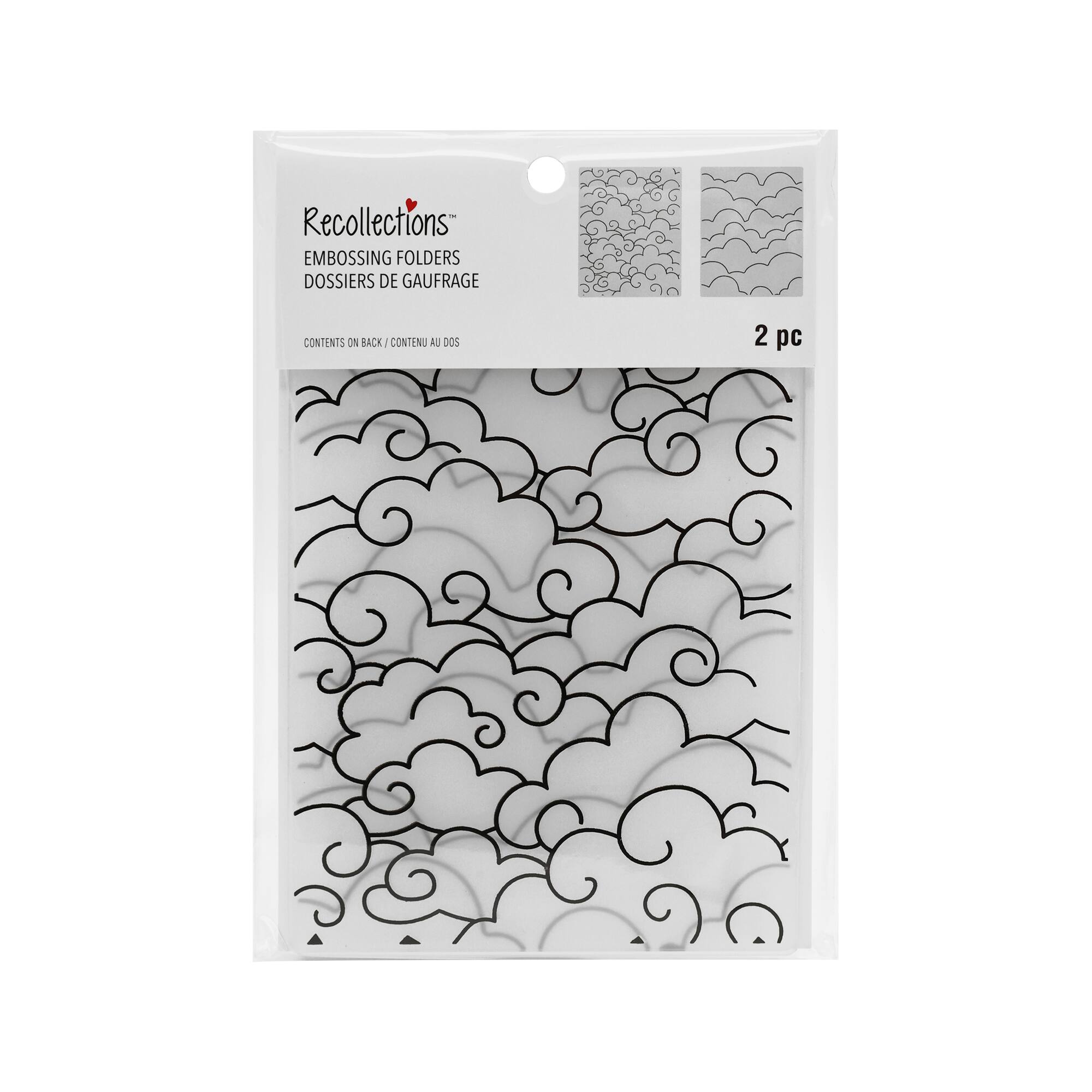 12 Pack: Clouds Embossing Folders Set by Recollections™